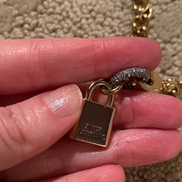 Juicy couture lock and key chain link necklace - Picture 3 of 3